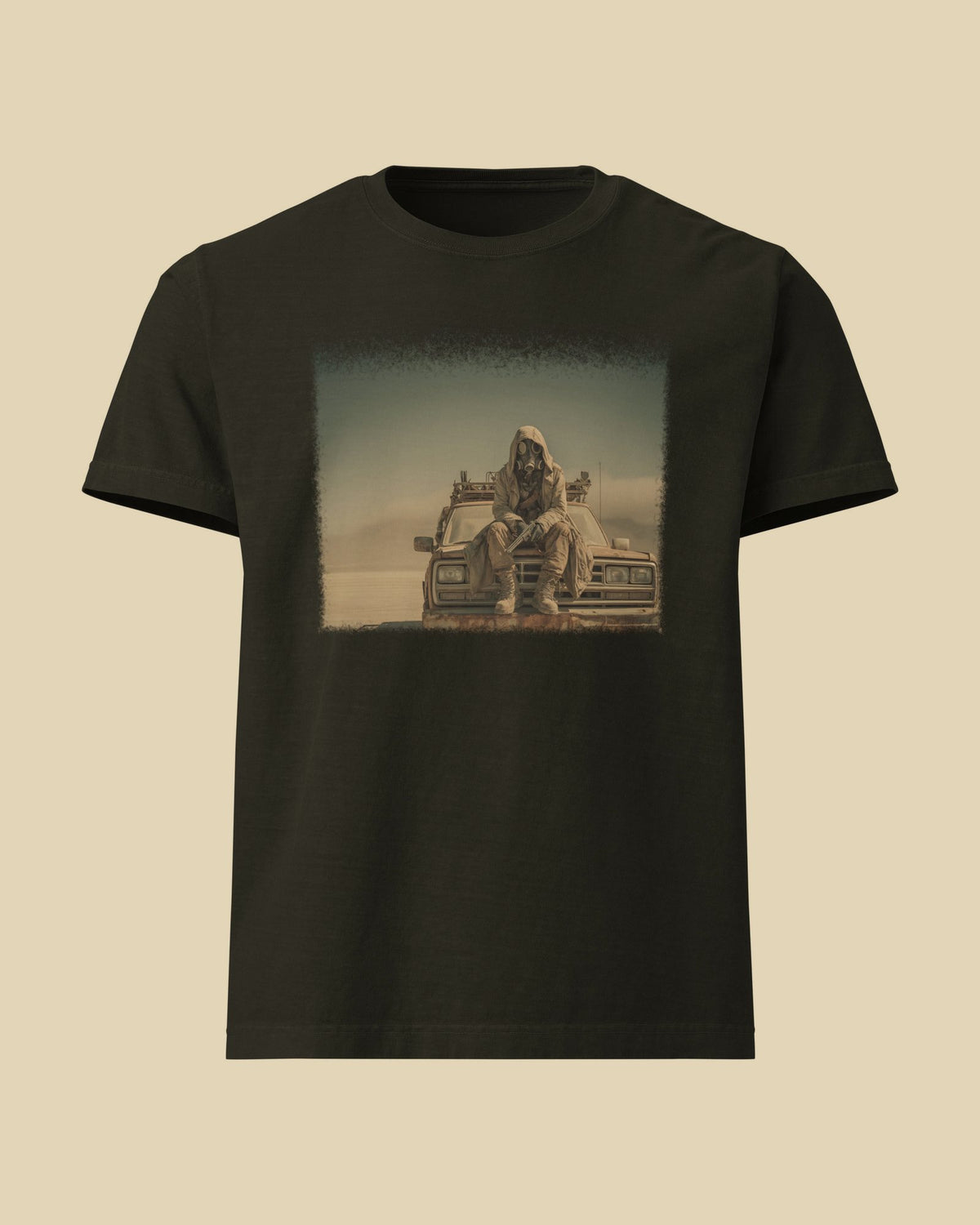 CRY HAVOC Oversized Tee, Truck Hood Captain front print